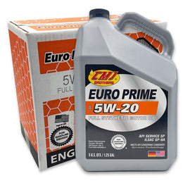 (3-Pack) 5 US-QT Bottles CMJ Brothers® EURO PRIME SAE 5W-20 Full Synthetic Engine Oil ILSAC GF-6A