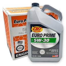 (3-Pack) 5 US-QT Bottles CMJ Brothers® EURO PRIME SAE 5W-30 Full Synthetic Engine Oil ILSAC GF-6A