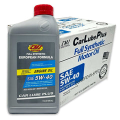 A2Z-CMJ-5W40FS12 - (12-Pack) 1 US-QT Bottles CMJ Brothers® Car Lube Plus SAE 5W-40 Full Synthetic Engine Oil ILSAC GF-6A - A2Z Tire Supplies