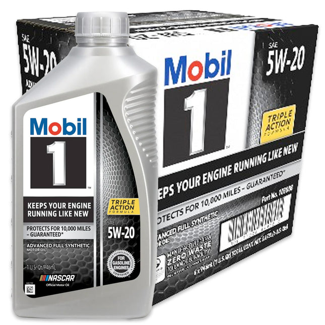 (6-Pack) Mobil 1 SAE 5W-20 Full Synthetic Motor Oil 1-QT