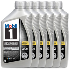 6-Pack Mobil 1 SAE 5W-20 Full Synthetic Motor Oil, 1 QT - A2Z Tire Supplies