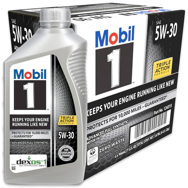 (6-Pack) Mobil 1 SAE 5W-30 Full Synthetic Motor Oil 1-QT