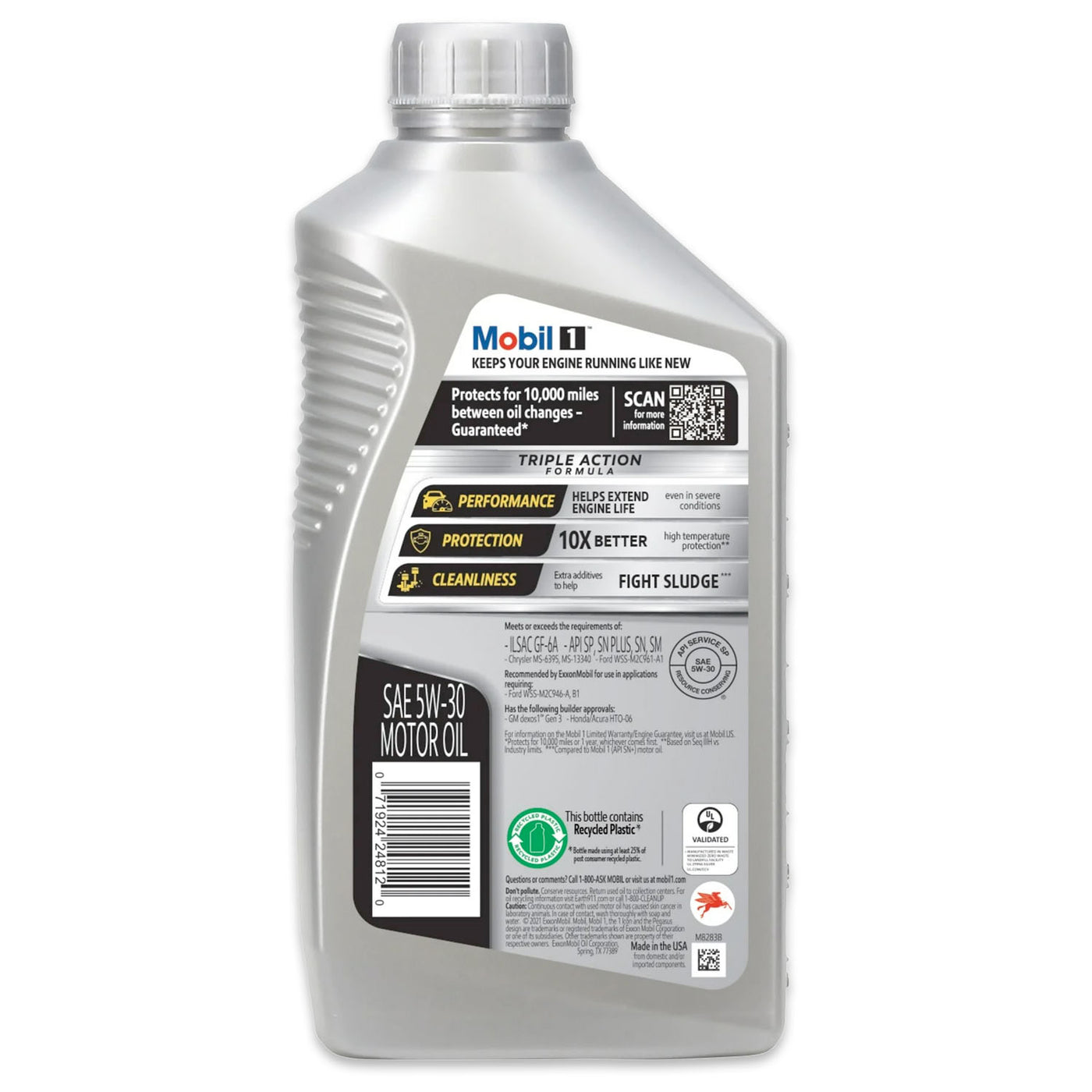 6-Pack Mobil 1 5W-30 Full Synthetic Motor Oil, 1 QT, additional view 3