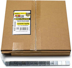A2Z-350-RC - 1/4 oz Steel Adhesive Wheel Weight Roll of 715 - White Tape - A2Z Tire Supplies