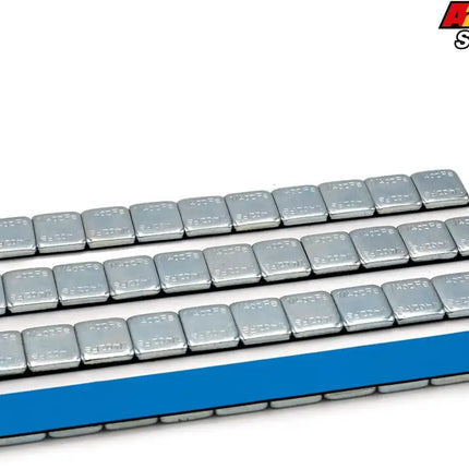 A2Z-366 FEC-M - 1/4 oz Steel Adhesive Wheel Weights Box of 3600 - Blue Tape - A2Z Tire Supplies - Image 3