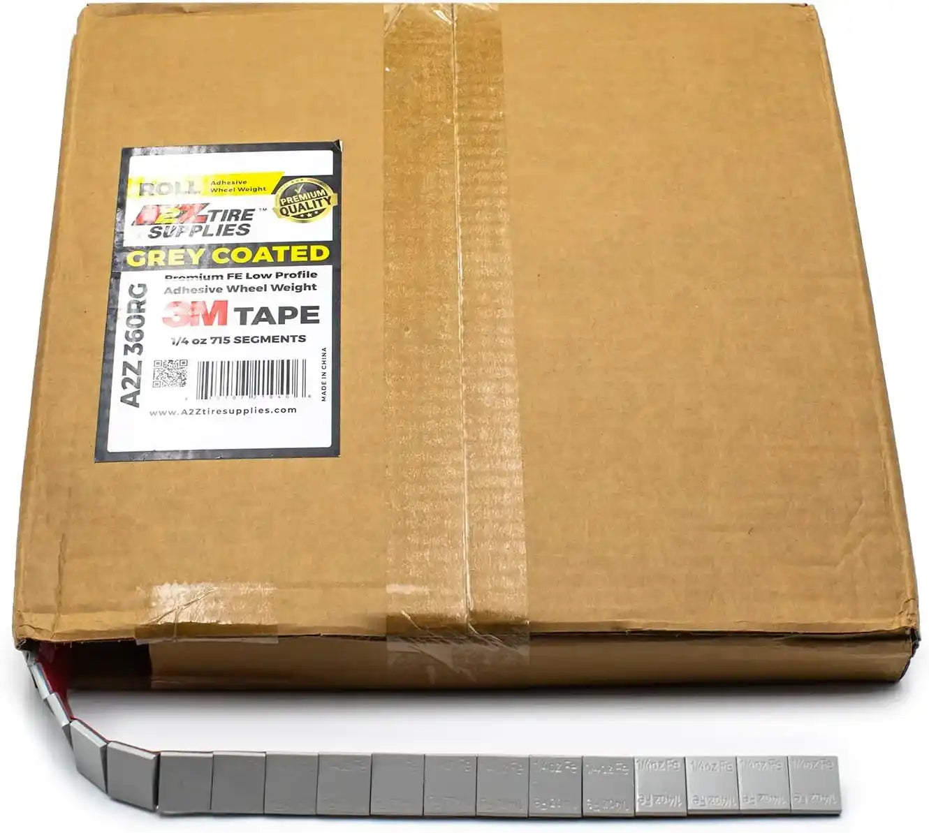1/4 oz Gray Coated Low Profile Adhesive Wheel Weights - 3M Tape, Roll of 715 Segments, additional view 3