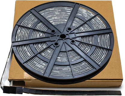 A2Z-350-RB 1/4 oz (715 PCS) ROLL - Black Coated Low Profile Steel Adhesive Stick-on Wheel Weights – (White Tape) - A2Z Tire Supplies