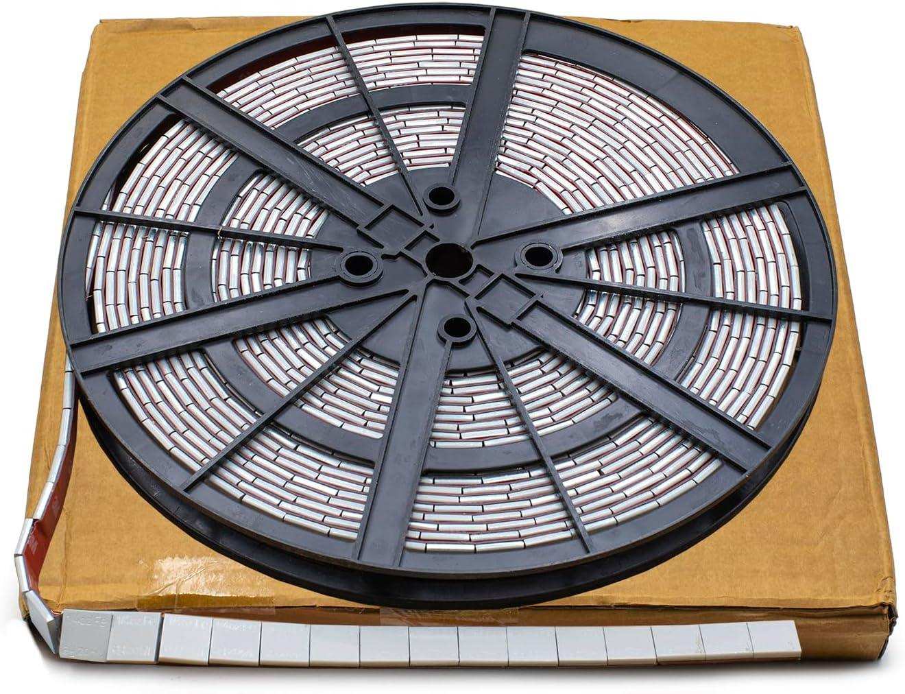 1/4 oz Gray Coated Low Profile Adhesive Wheel Weights - 3M Tape, Roll of 715 Segments, alternate view