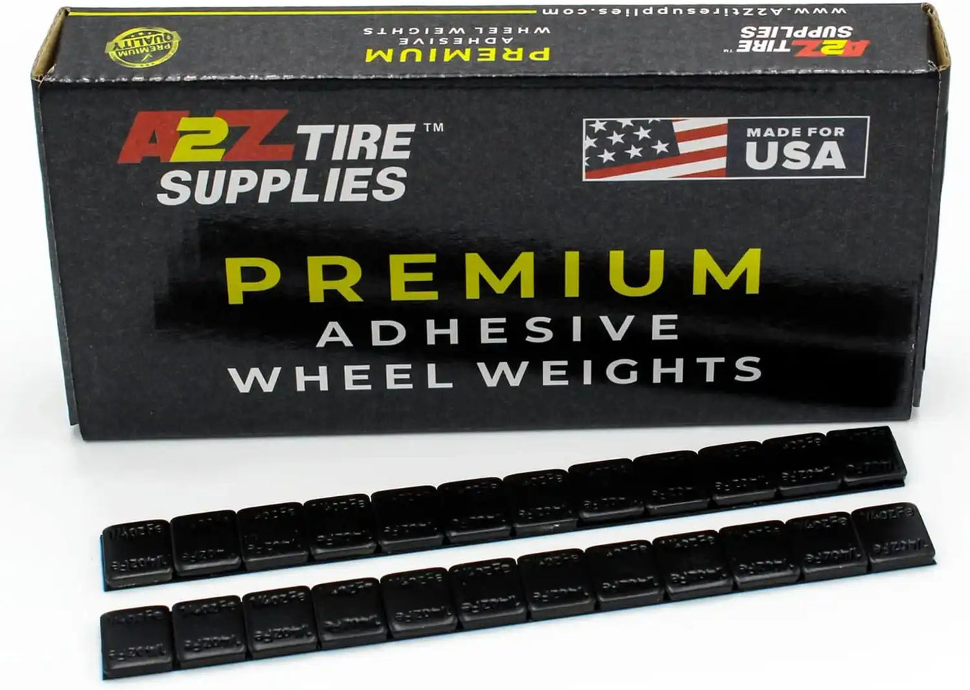 1/4 oz Black Coated Steel Adhesive Wheel Weights - Blue Tape, 30 Strips / 360 Segments, additional view 3