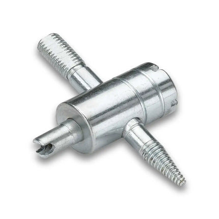 A2Z-809 - 4-Way Metal Tire Valve Stem Tool with Core Driver Re-tap & Clean Inner and Outer Threads - A2Z Tire Supplies