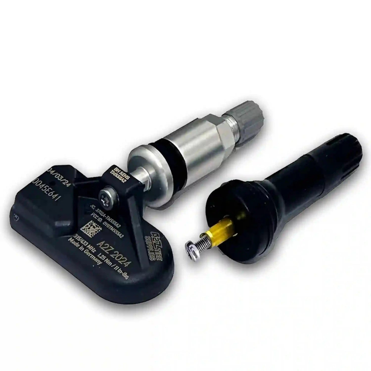 Metal and Rubber Valves Included, Made in Germany, Compatible with 99% of all Vehicles, OE Quality Sensors