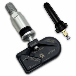 A2Z 2025 Dual-Band TPMS Sensor, Universal Fixed Angle Rubber + Metal Valves (315/433MHz)