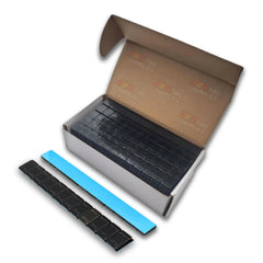 A2Z-365B - 1/4 oz Black Steel Adhesive Wheel Weights Box of 960 - Blue Tape - A2Z Tire Supplies
