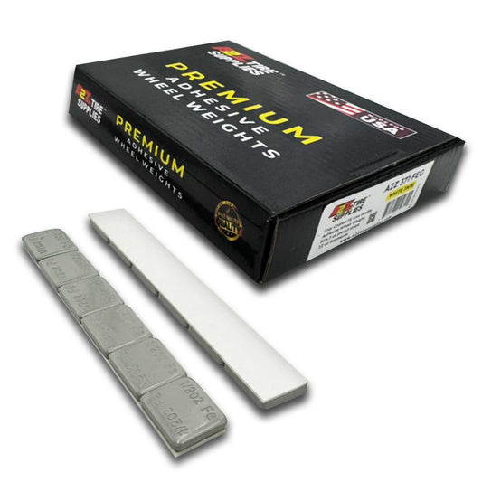 180 Segments 30 Strips, 1/2 oz Gray Finish Adhesive Tape Wheel Balancing Weights White Tape