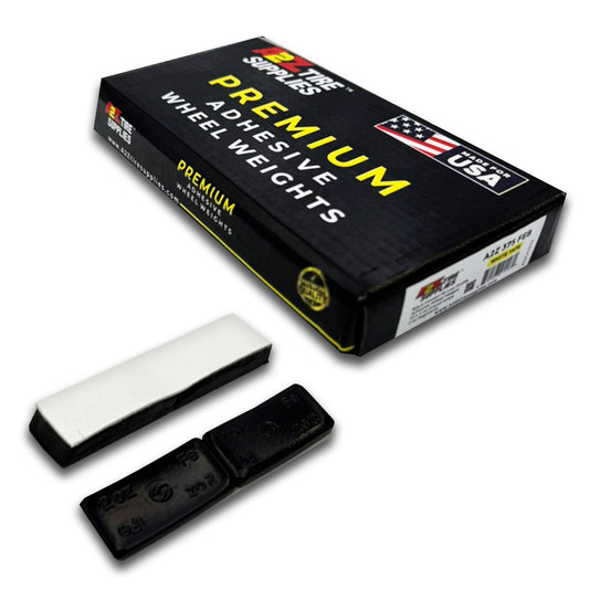 40 Segments 20 Strips, 2 oz Black Finish Adhesive Tape Wheel Balancing Weights White Tape