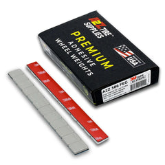A2Z-386-FEG - 1/4 oz Gray Steel Adhesive Wheel Weights Box of 360 - 3M„¢ Tape - A2Z Tire Supplies