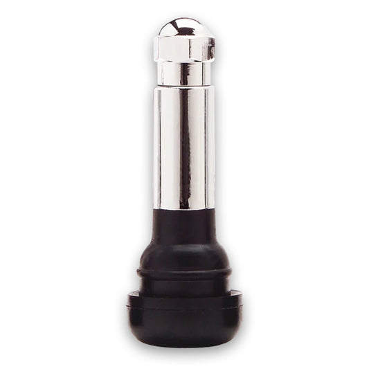 TR414C Chrome Sleeved Snap-in Valves, 1.50" Tall, 0.453" Wheel Valve Hole