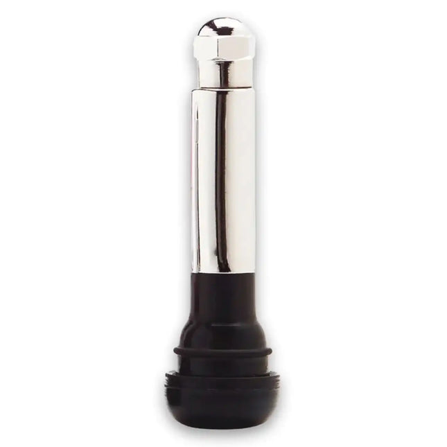 A2Z-418C-25 - TR418C 2" Tall Snap-in Tire Valve Stems - Chrome Sleeve - 0.453" - A2Z Tire Supplies