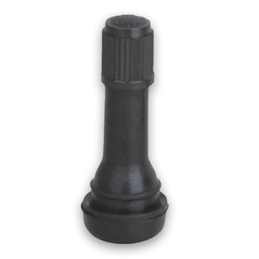 TR438 Rubber Snap-in Valves, 1.25" Tall, 0.35" Wheel Valve Hole for Mercedes-Benz spare donuts, cross reference: A0004002913