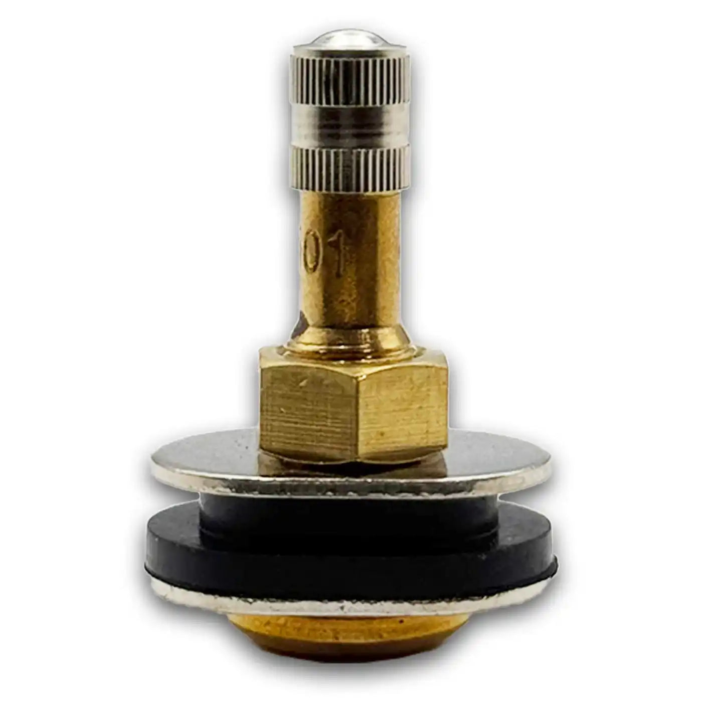 TR501-OV Brass Clamp-In Truck Valve Stem 1.5" Oval Hole