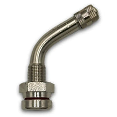 A2Z-543D-1 - 543D Clamp-in 2.40" O-Ring Truck Valve for Aluminum 0.382" Wheels | 60° Bend | TR543D - A2Z Tire Supplies
