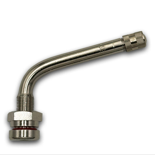 A2Z-545E-1 545E Clamp-in 3.50" O-Ring Truck Valve for Aluminum 0.382" Wheels - 75° Bend - TR545E - A2Z Tire Supplies