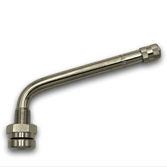 A2Z-546E-1 546E Clamp-in 4.25" O-Ring Truck Valve for Aluminum 0.382" Wheels - 75° Bend - TR546E - A2Z Tire Supplies