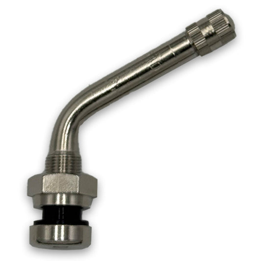 A2Z-554D-1 554D Clamp-in 3" O-Ring Truck Valve for Aluminum 0.382" Wheels - 60° Bend - TR554D - A2Z Tire Supplies