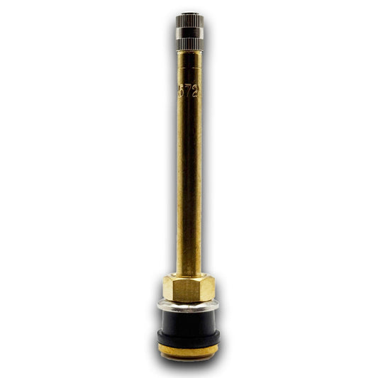 A2Z-572-1 572 Brass Clamp-in 3.75" Straight Truck Valve for Tubeless Tires - Fits 0.625" Hole - TR572 - A2Z Tire Supplies