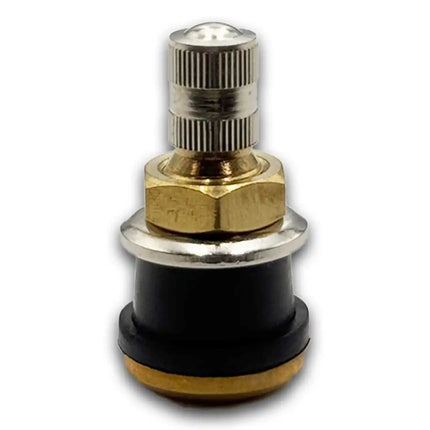 A2Z-575-1 - 575 Brass Clamp-in 1.125" Straight Truck Valve for Tubeless Tires | Fits 0.625" Hole | TR575 - A2Z Tire Supplies