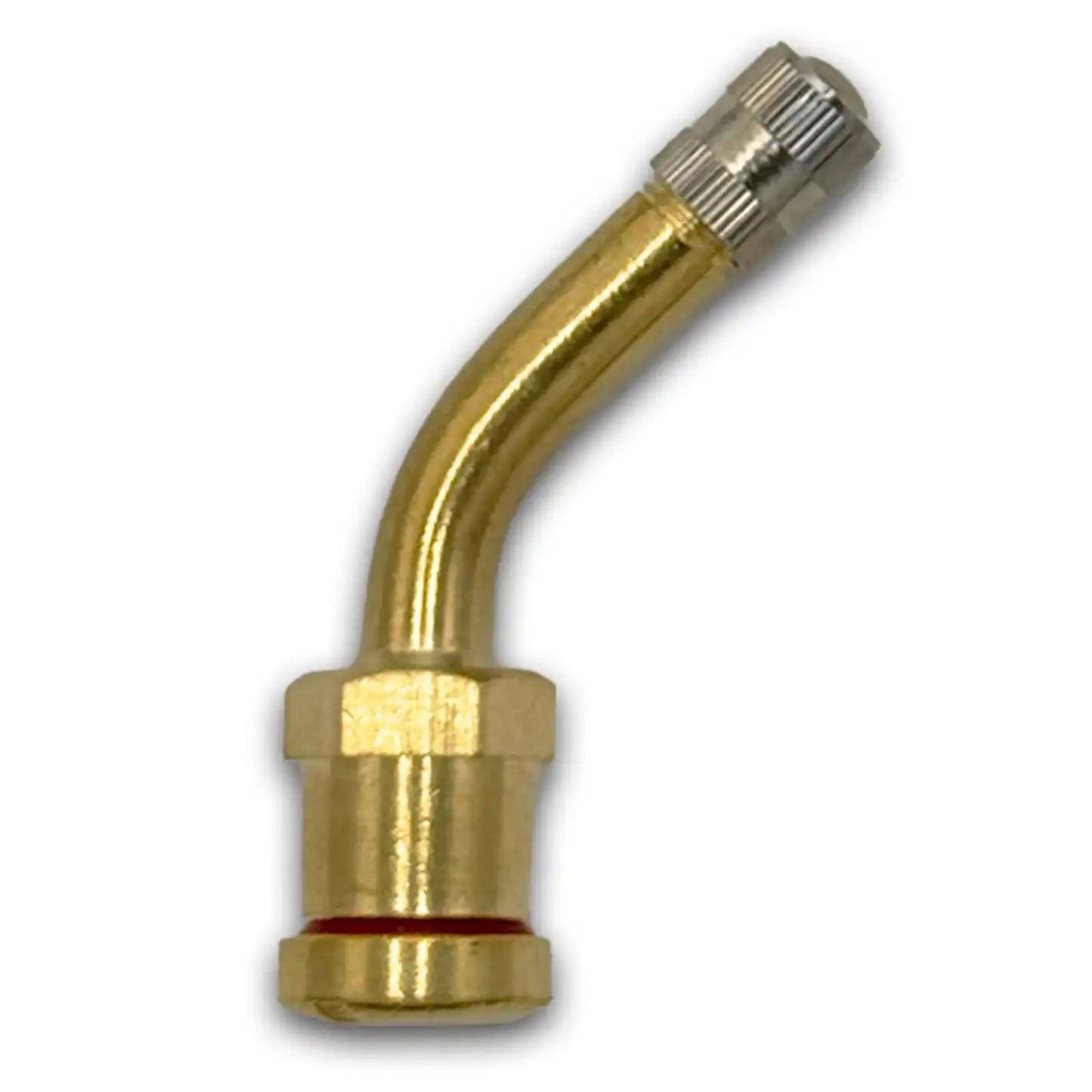 60MS-27 Brass Clamp-In Truck Valve Stem 2.19" 27deg. Bend