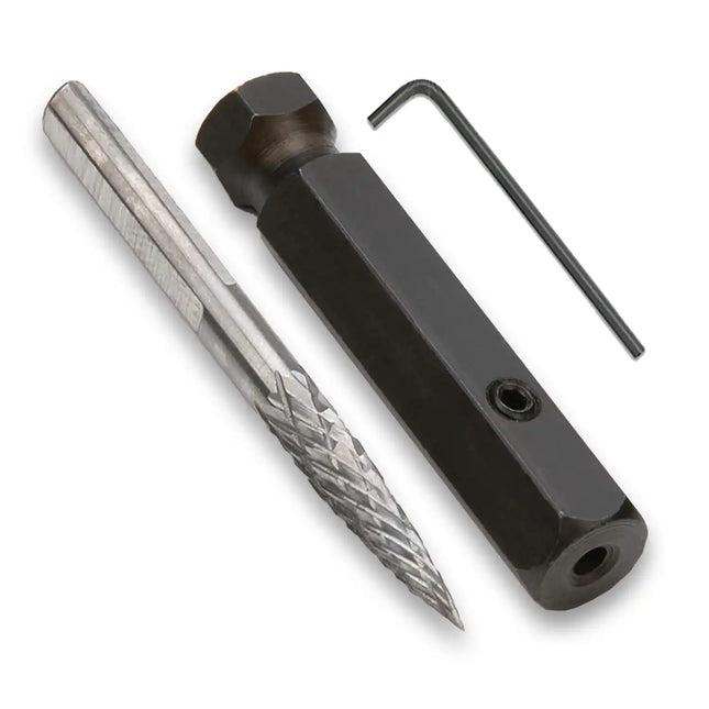 A2Z-6102-SET - 1/8" Premium Carbide Cutter and Quick Change Adapter with L-Key & Screw Included - A2Z Tire Supplies