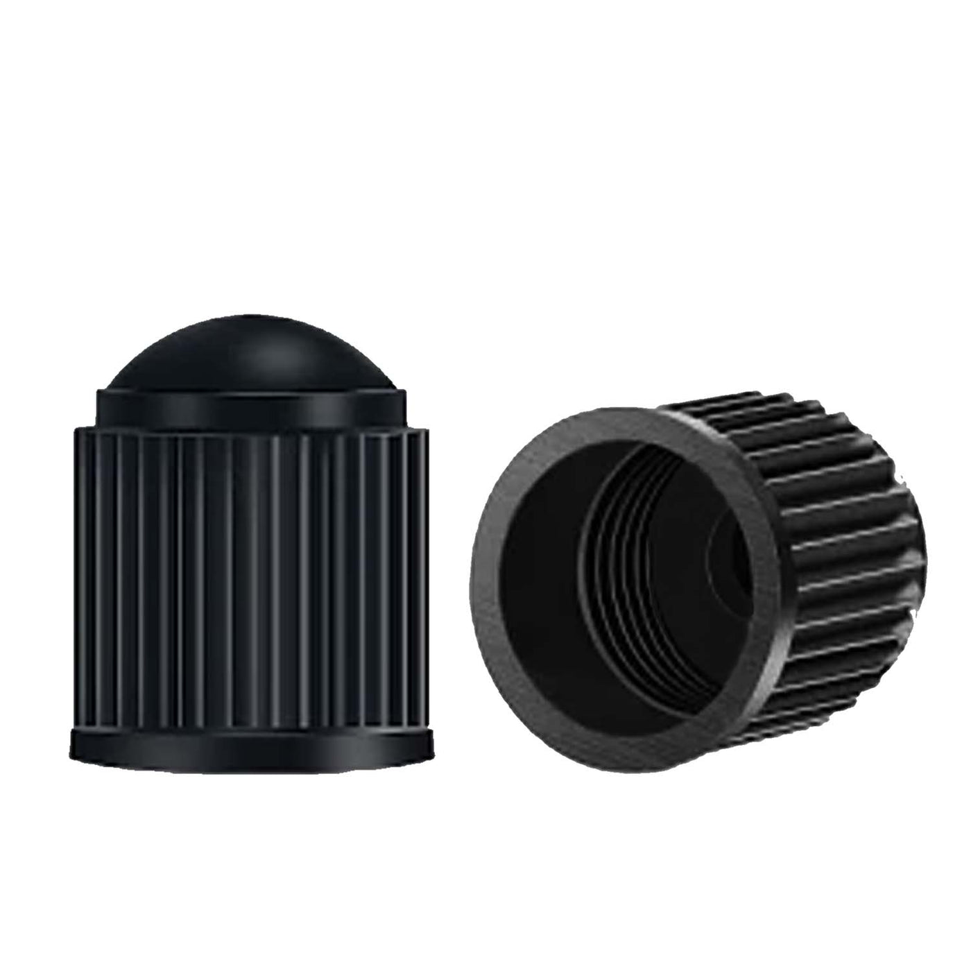 Black Plastic Valve Stem Caps - Universal | Cars, Trucks & Motorcycles