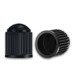 Universal Black Plastic Tire Valve Stem Caps fits Passenger Cars, Trucks, Motorcycles and SUVs