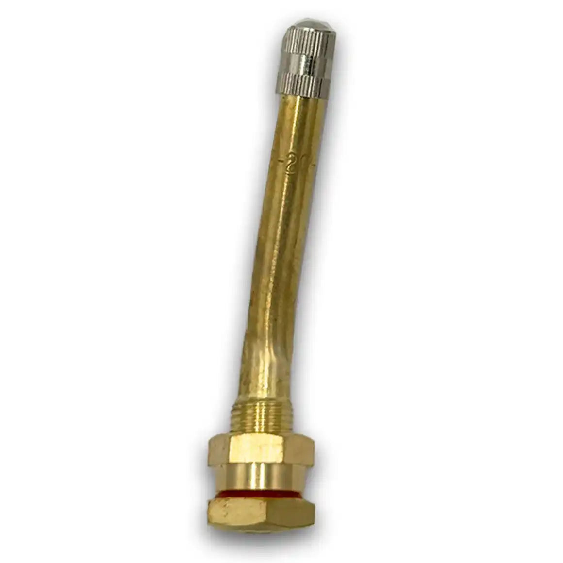 70MS-07 Brass Clamp-In Truck Valve Stem 2.56" 7deg. Bend