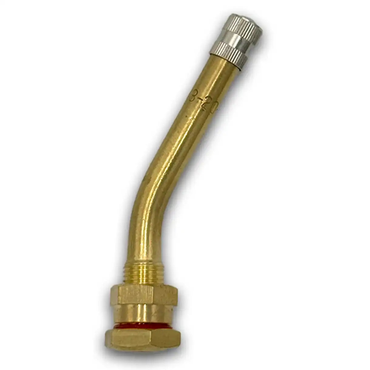 80MS-27 Brass Clamp-In Truck Valve Stem 3" 27deg. Bend