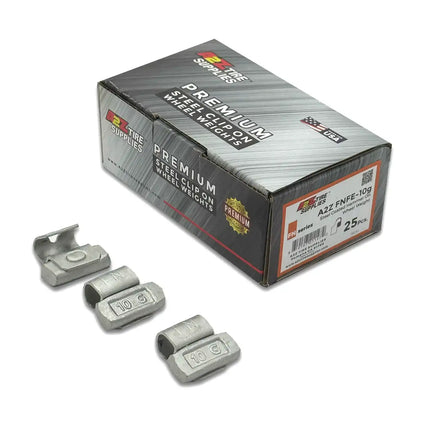 A2Z-FNFE-10G - FN Profile 10g Steel Clip-on Wheel Weights Box of 25 - A2Z Tire Supplies