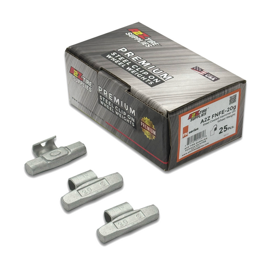 FN Series 20g Steel Hammer-On Wheel Weights (Box of 25) - a2ztiresupplies