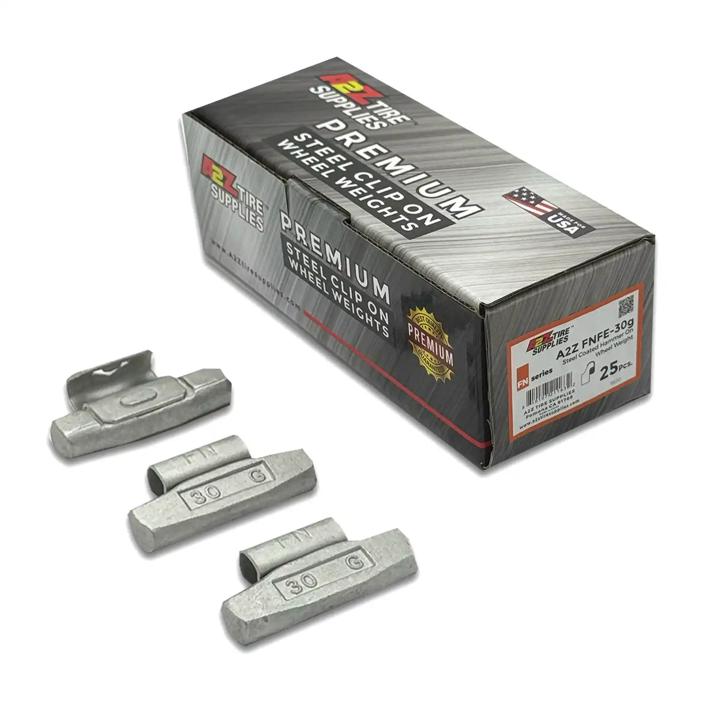 FN 30g Steel Clip on Wheel Weights for Japanese Alloy Rims 25 PCS