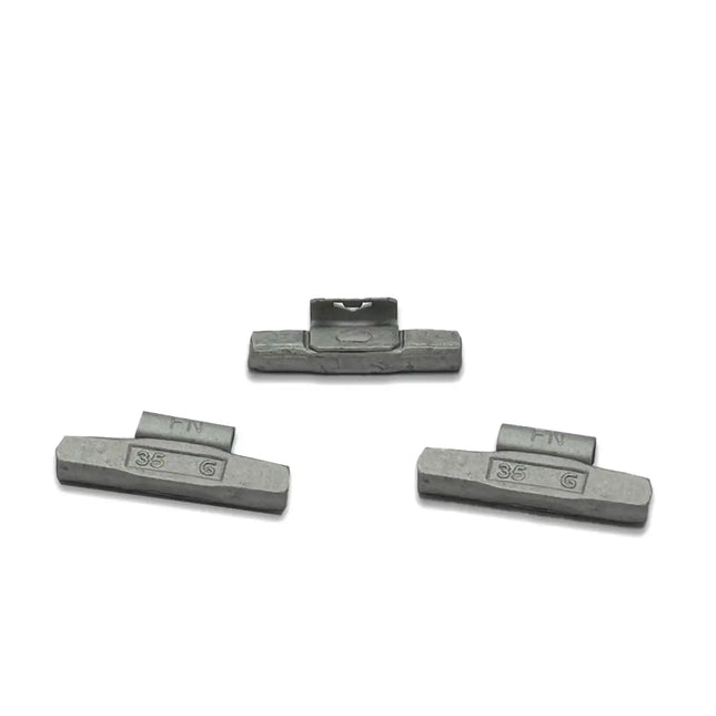 A2Z-FNFE-35G - FN Profile 35g Steel Clip-on Wheel Weights Box of 25 - A2Z Tire Supplies
