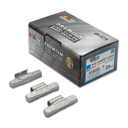 IAW Series 1.25-oz Steel Hammer-On Wheel Weights (Box of 25) - a2ztiresupplies
