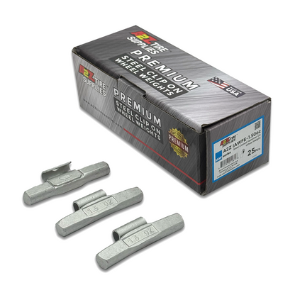 IAW Series 1.50-oz Steel Hammer-On Wheel Weights (Box of 25) - a2ztiresupplies