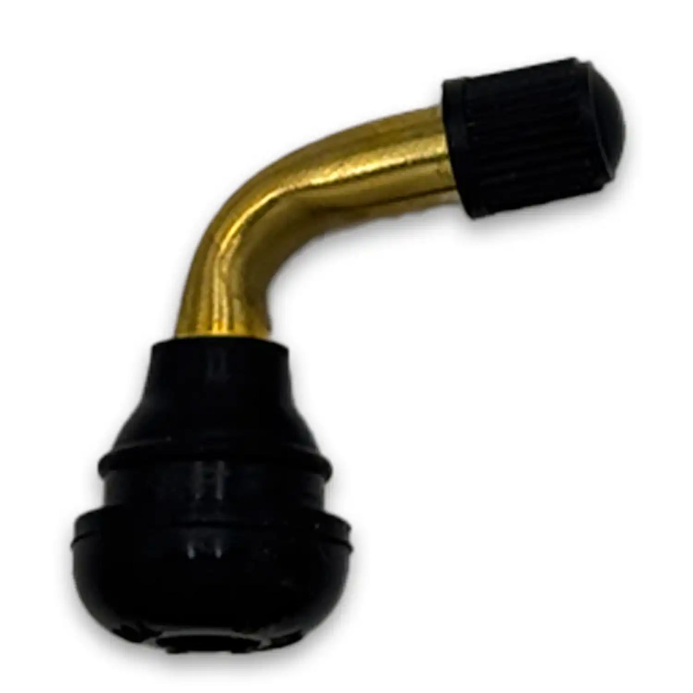 PVR70 90-Degree Rubber Snap-In Tire Valve Stem for Motorcycles, Scooters & ATVs - 0.453"