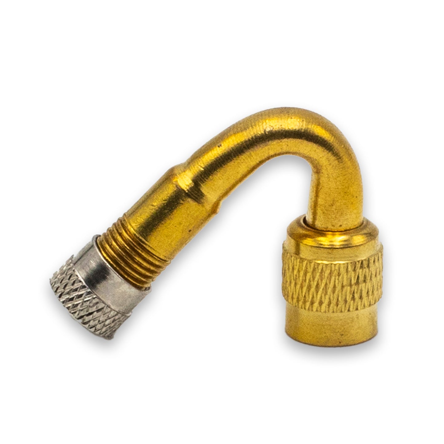 VE36-135 Standard Bore 2.312" Long Brass Truck Valve Stem Extension with 130° Bend