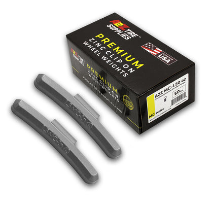 Box of 50 MC-Series 1.50-oz Zinc Hammer-on Wheel Balancing Weights for Domestic Alloy Wheels