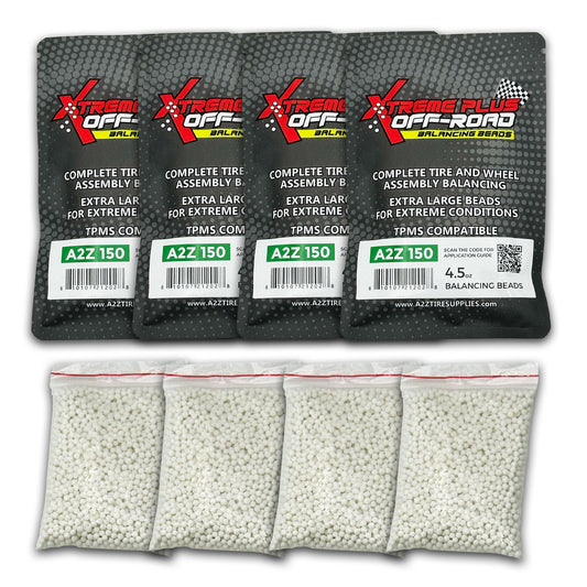 (4 Pack) 4.5-oz Xtreme Plus Off-Road Beads TPMS-Safe Self-Balancing Bags - A2Z 150 - a2ztiresupplies