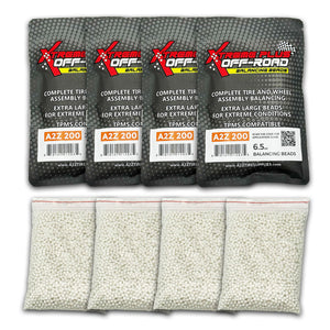 (4 Pack) 6.5-oz Xtreme Plus Off-Road Beads TPMS-Safe Self-Balancing Bags - A2Z 200