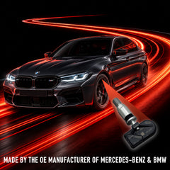 A2Z2025 Programmable TPMS Sensor w/ Metal + Rubber Valve Stems