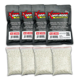 (4 Pack) 8.5-oz Xtreme Plus Off-Road Beads TPMS-Safe Self-Balancing Bags - A2Z 250