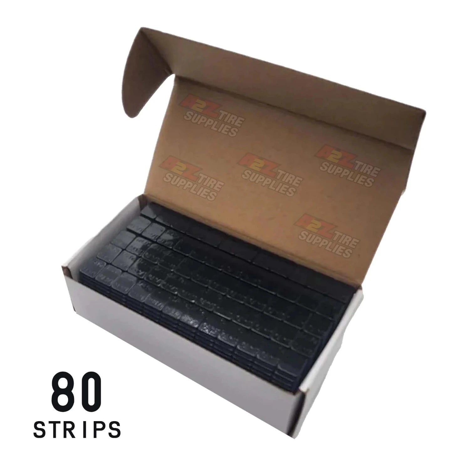 1/4 oz (960 PCS) Black Coated  - Low Profile Steel Adhesive Wheel Weights - (Blue Tape)